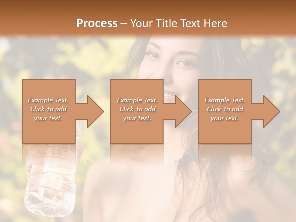 Drinking Cute Water PowerPoint Template