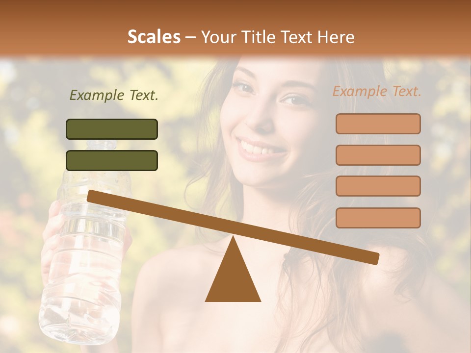 Drinking Cute Water PowerPoint Template