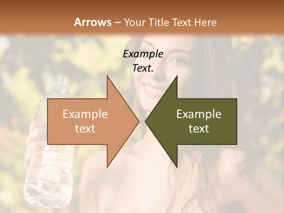 Drinking Cute Water PowerPoint Template