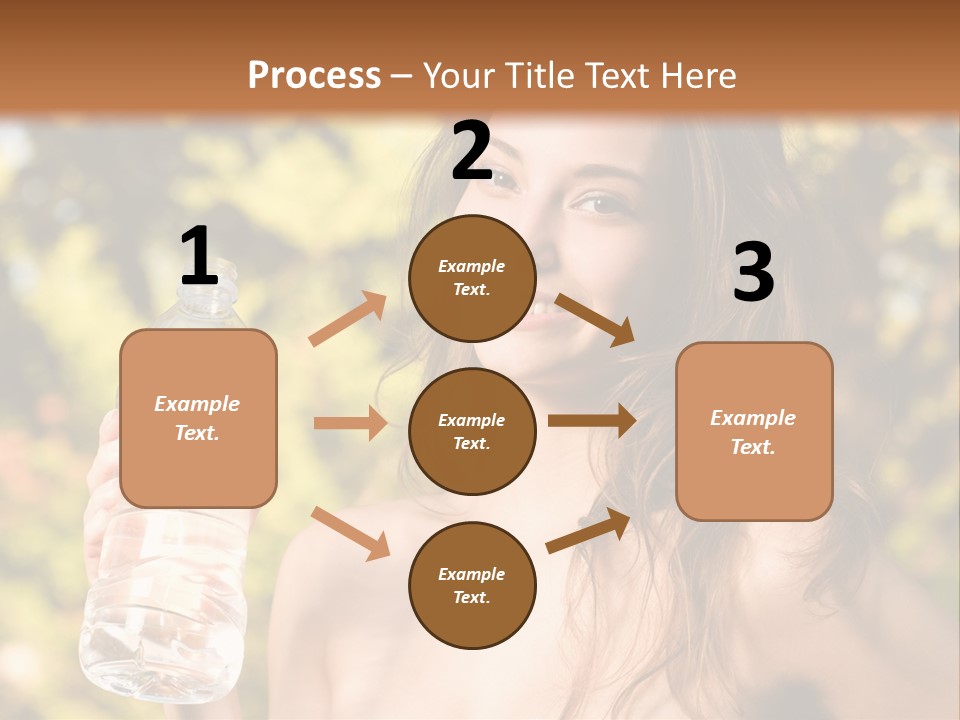 Drinking Cute Water PowerPoint Template