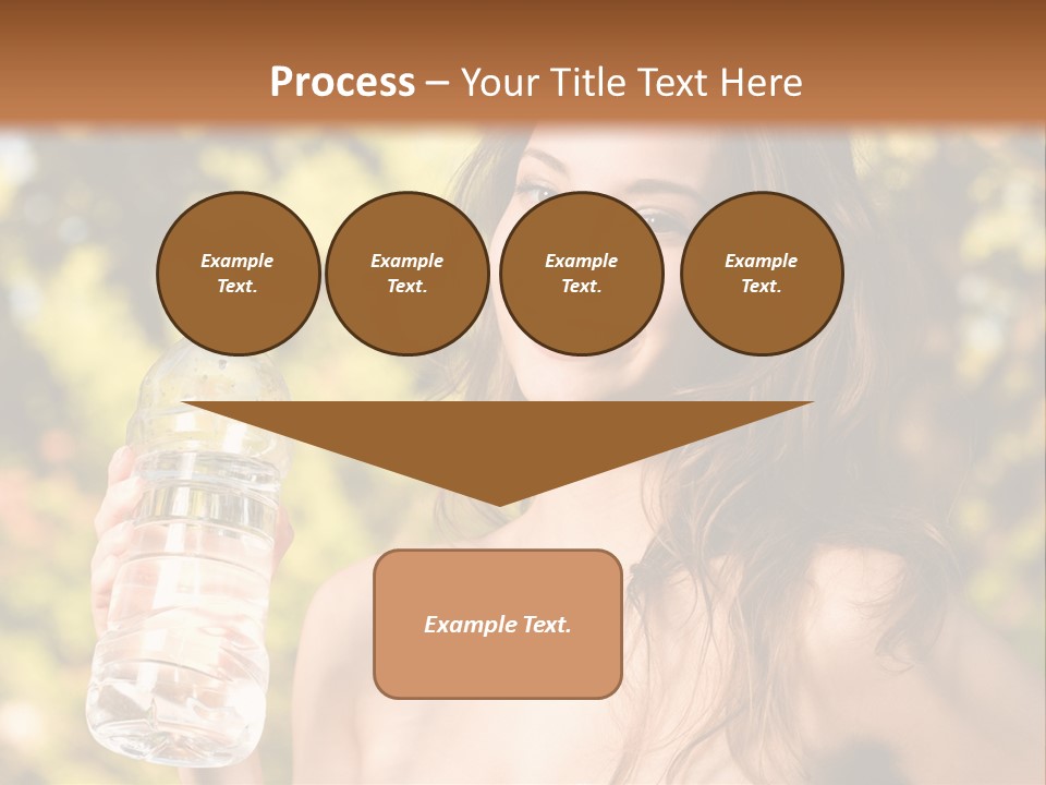 Drinking Cute Water PowerPoint Template