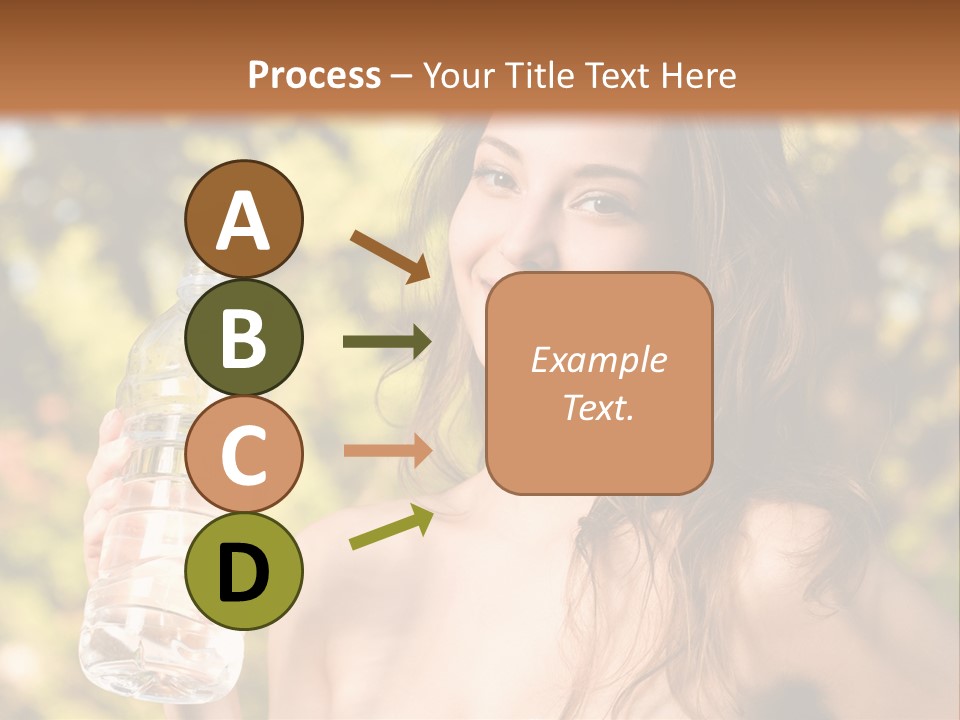 Drinking Cute Water PowerPoint Template