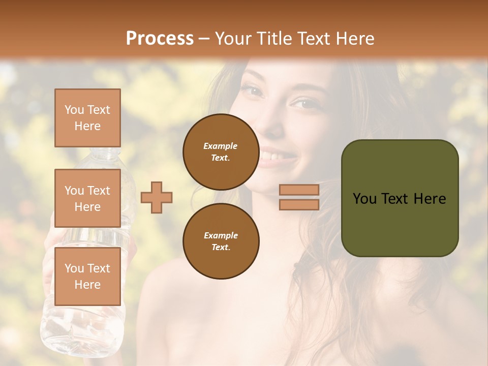 Drinking Cute Water PowerPoint Template