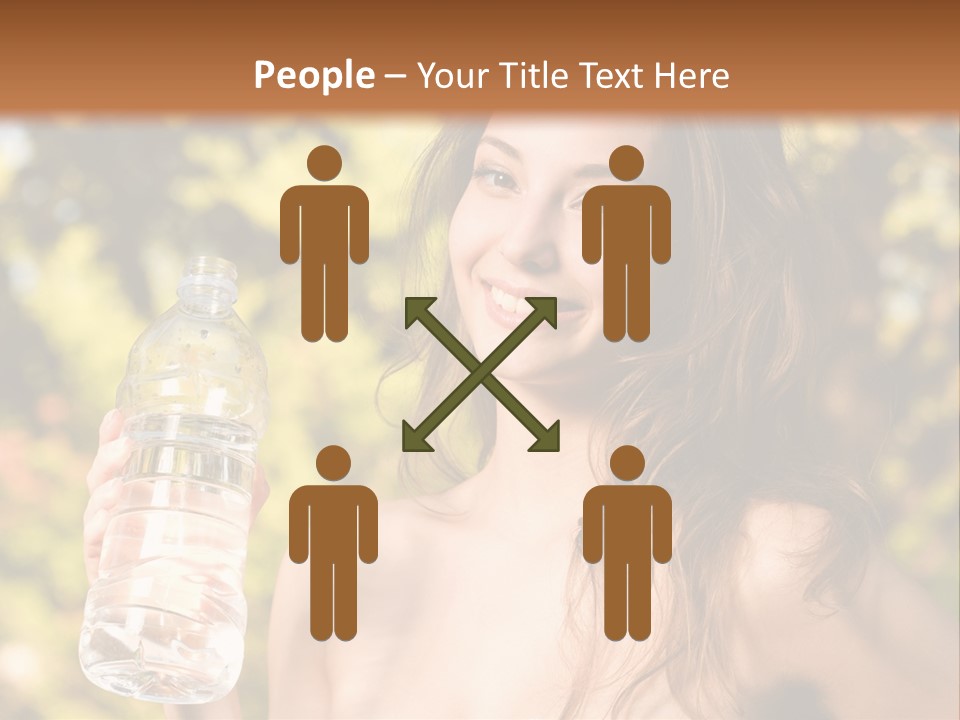 Drinking Cute Water PowerPoint Template