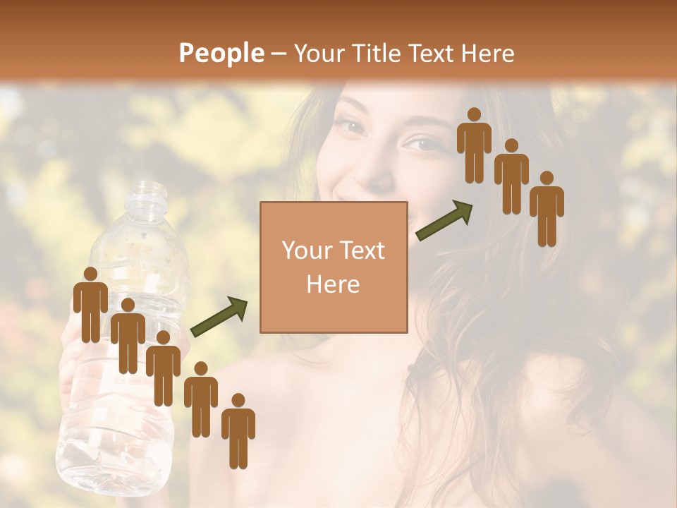 Drinking Cute Water PowerPoint Template