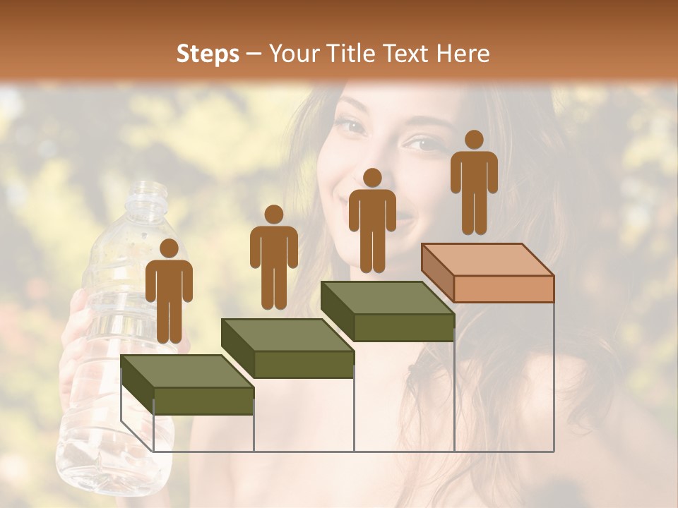 Drinking Cute Water PowerPoint Template