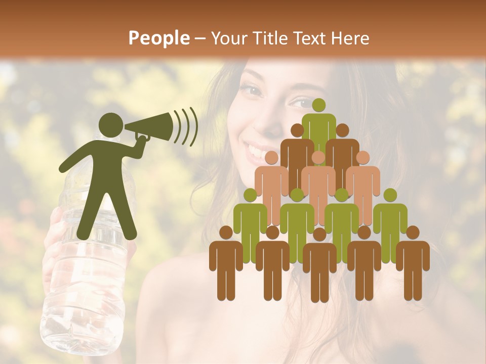 Drinking Cute Water PowerPoint Template