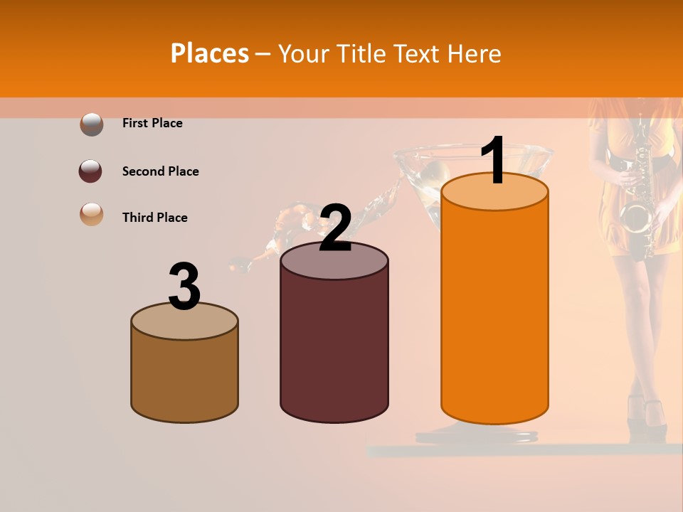 Young Female Transparent PowerPoint Template