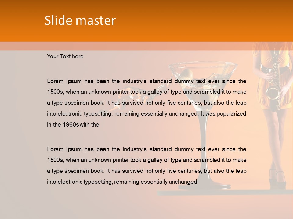 Young Female Transparent PowerPoint Template