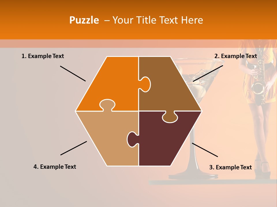 Young Female Transparent PowerPoint Template