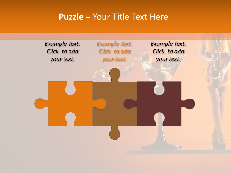 Young Female Transparent PowerPoint Template