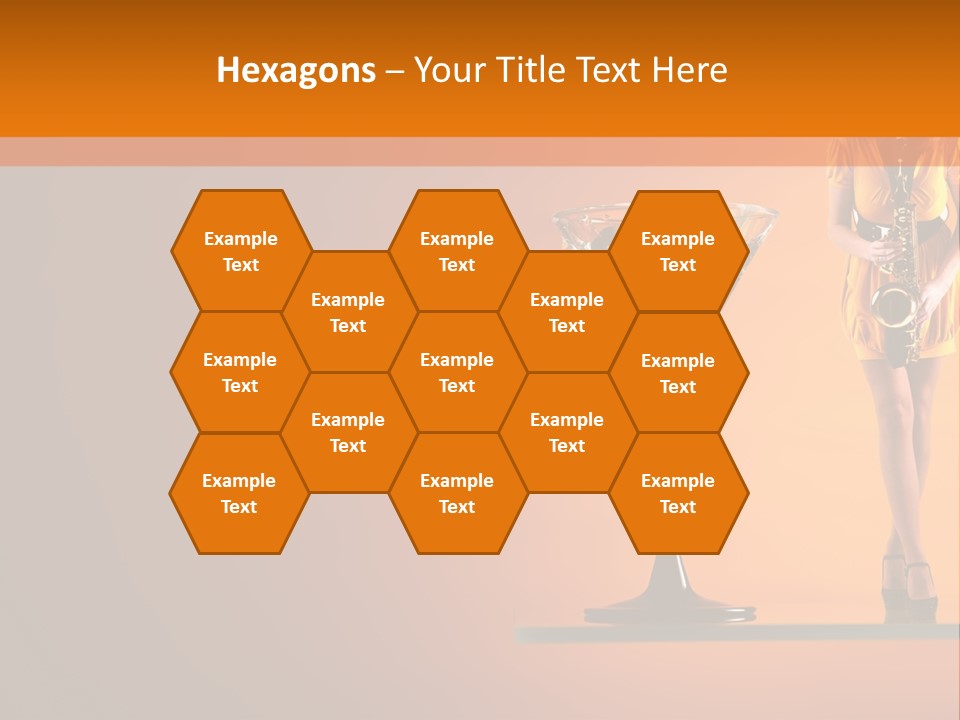 Young Female Transparent PowerPoint Template