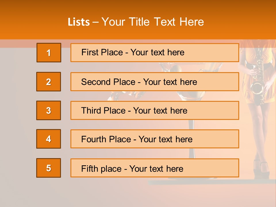 Young Female Transparent PowerPoint Template
