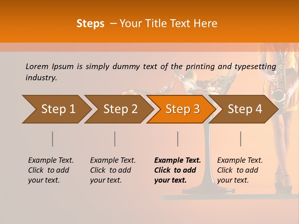 Young Female Transparent PowerPoint Template