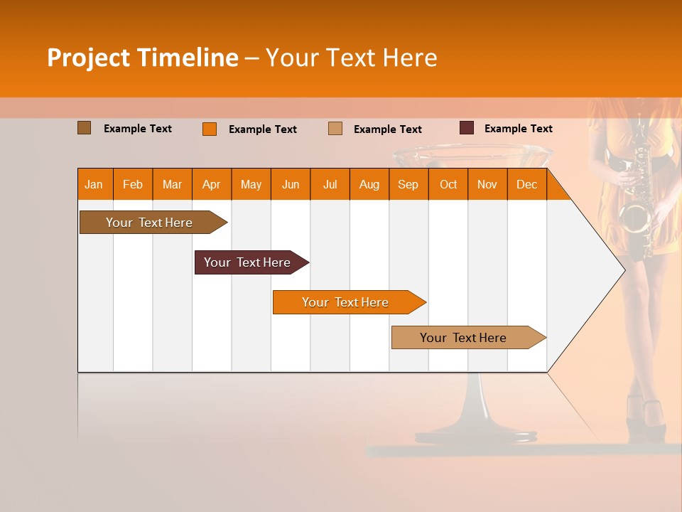 Young Female Transparent PowerPoint Template