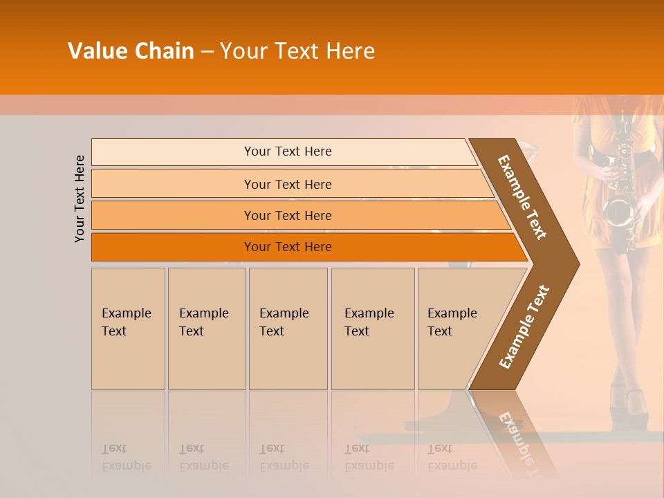 Young Female Transparent PowerPoint Template