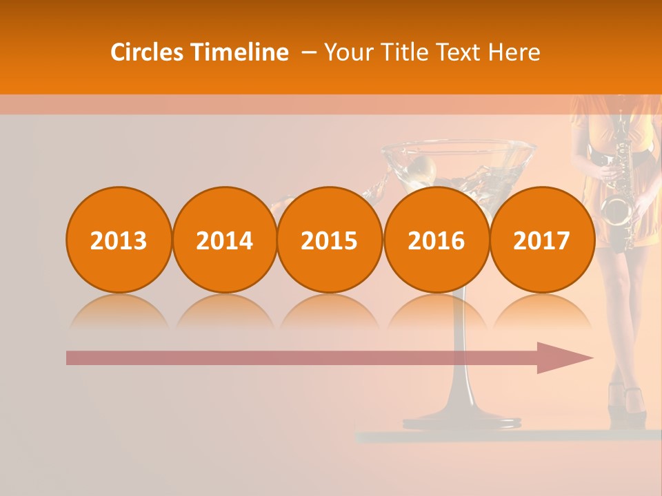 Young Female Transparent PowerPoint Template