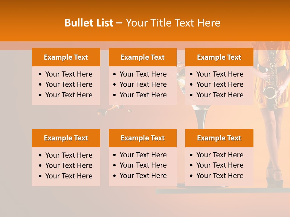 Young Female Transparent PowerPoint Template