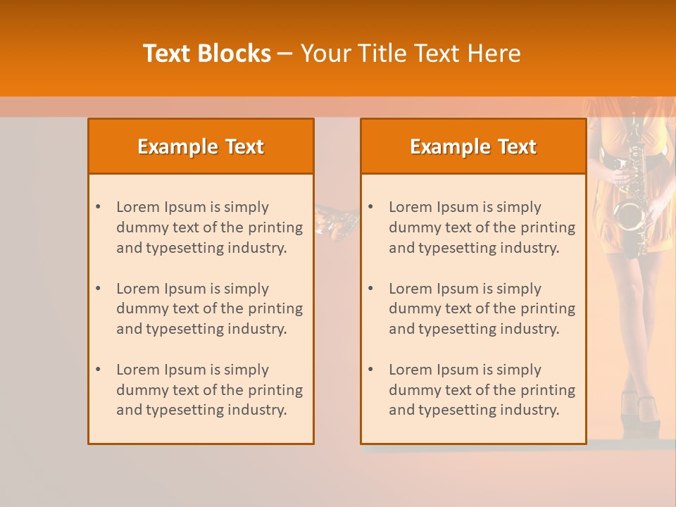 Young Female Transparent PowerPoint Template