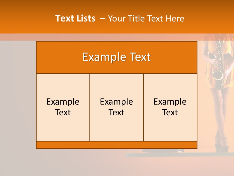 Young Female Transparent PowerPoint Template