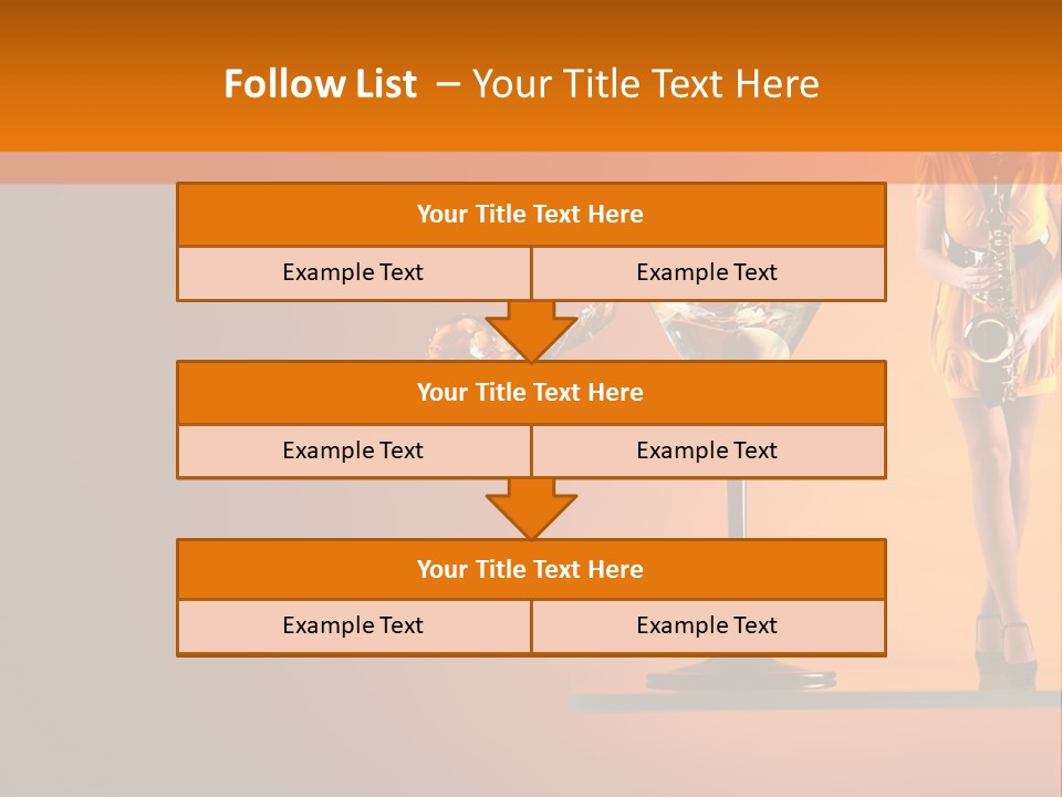 Young Female Transparent PowerPoint Template