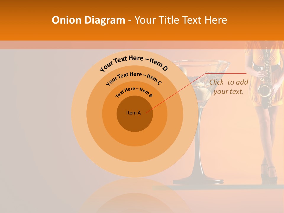 Young Female Transparent PowerPoint Template