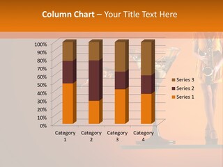 Young Female Transparent PowerPoint Template