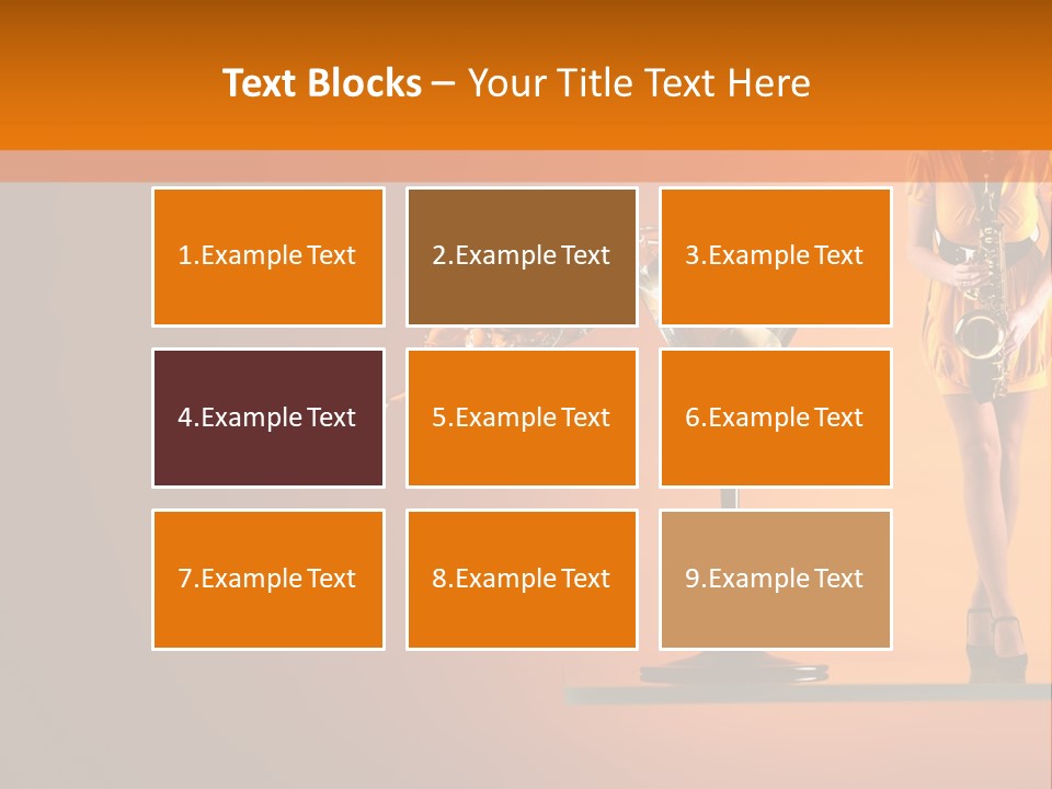 Young Female Transparent PowerPoint Template