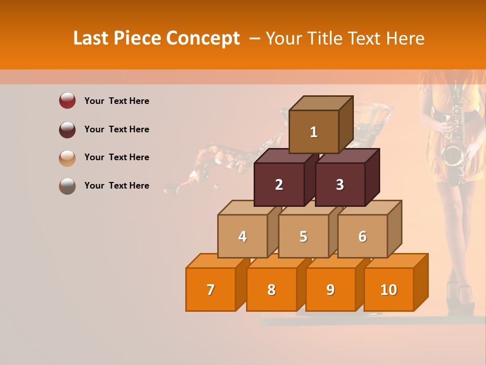 Young Female Transparent PowerPoint Template