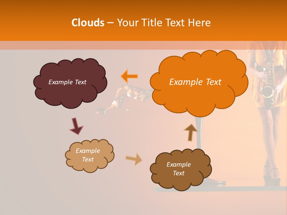 Young Female Transparent PowerPoint Template