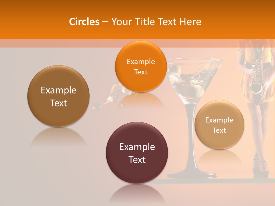 Young Female Transparent PowerPoint Template