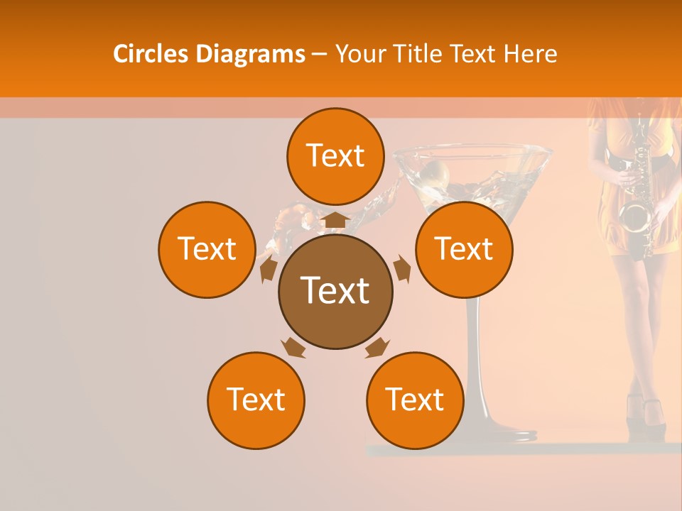 Young Female Transparent PowerPoint Template