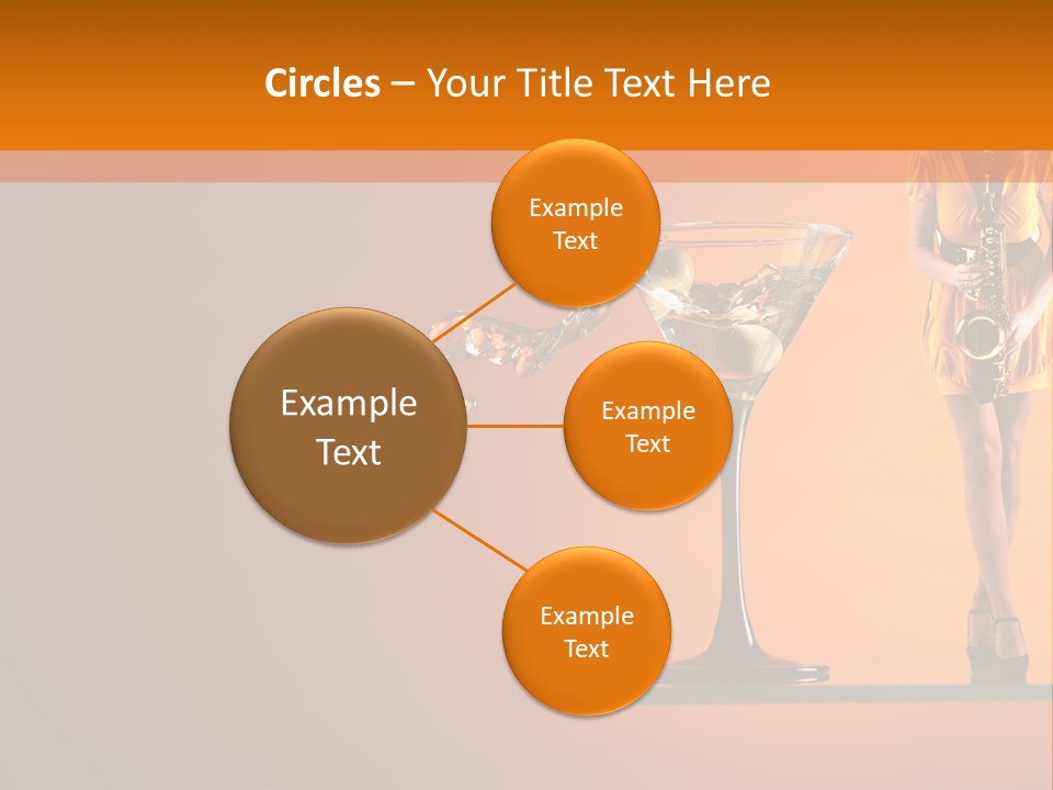 Young Female Transparent PowerPoint Template