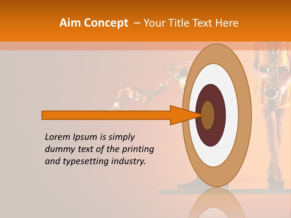 Young Female Transparent PowerPoint Template