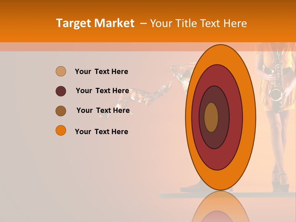 Young Female Transparent PowerPoint Template