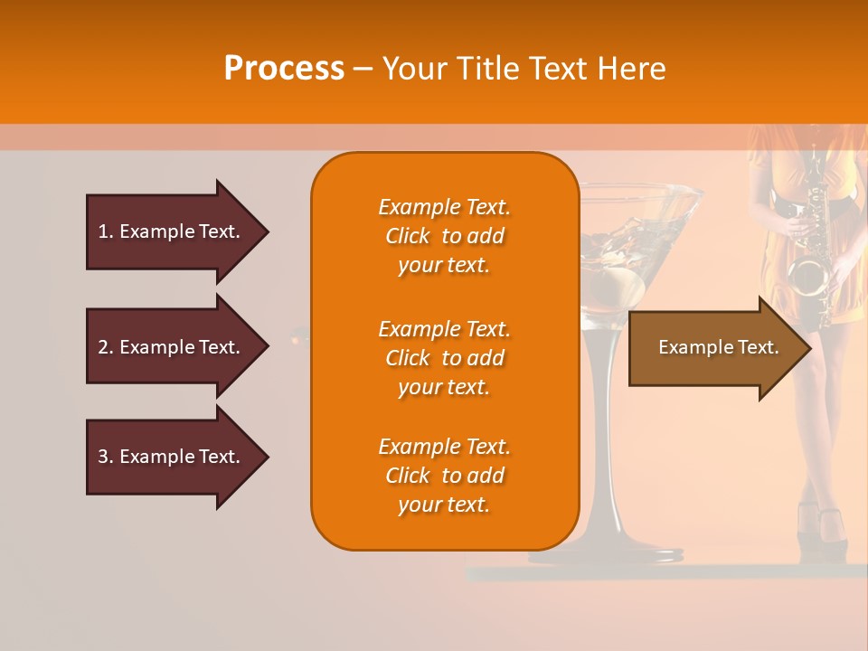 Young Female Transparent PowerPoint Template