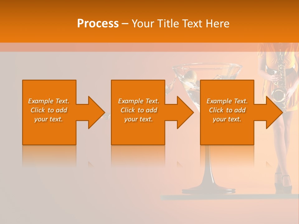 Young Female Transparent PowerPoint Template