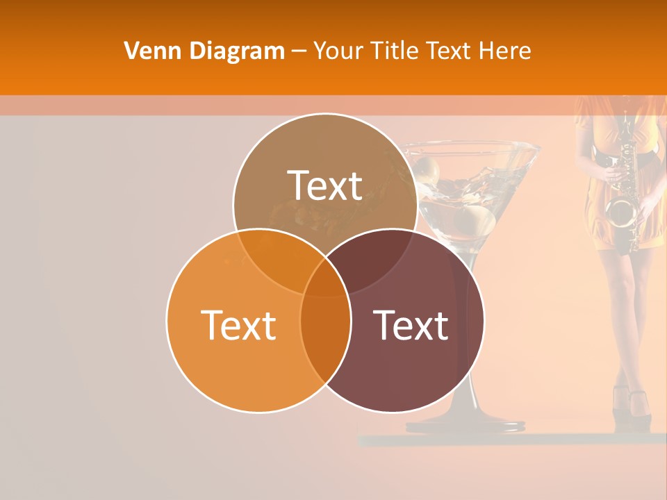 Young Female Transparent PowerPoint Template