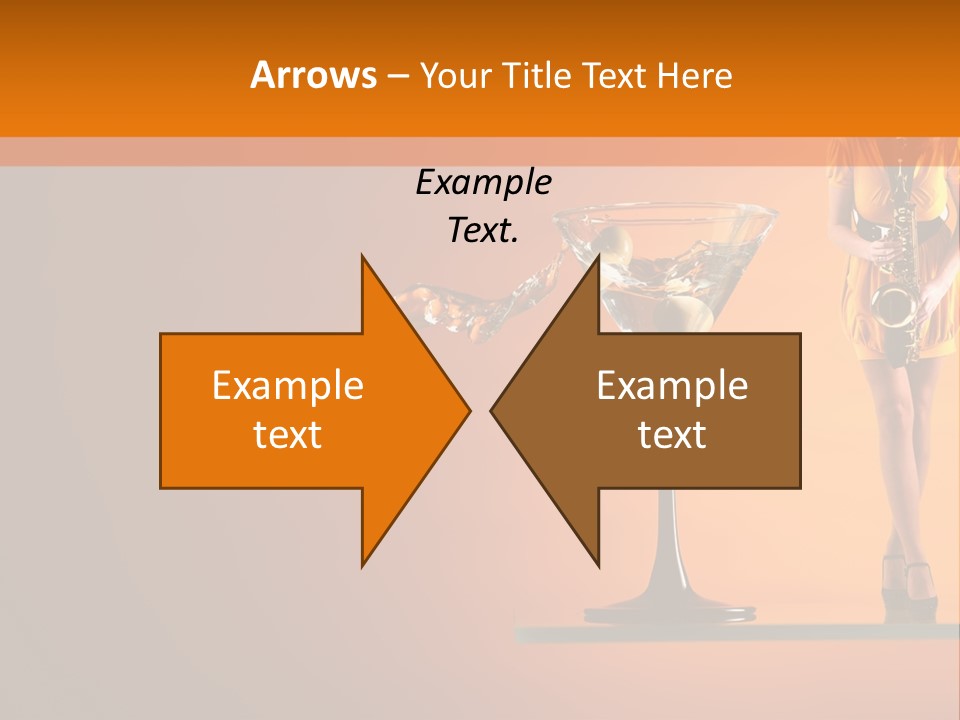 Young Female Transparent PowerPoint Template