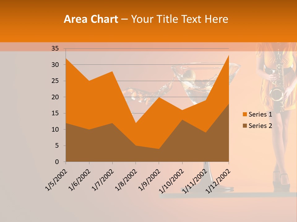 Young Female Transparent PowerPoint Template