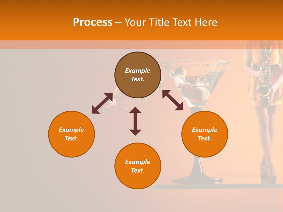 Young Female Transparent PowerPoint Template
