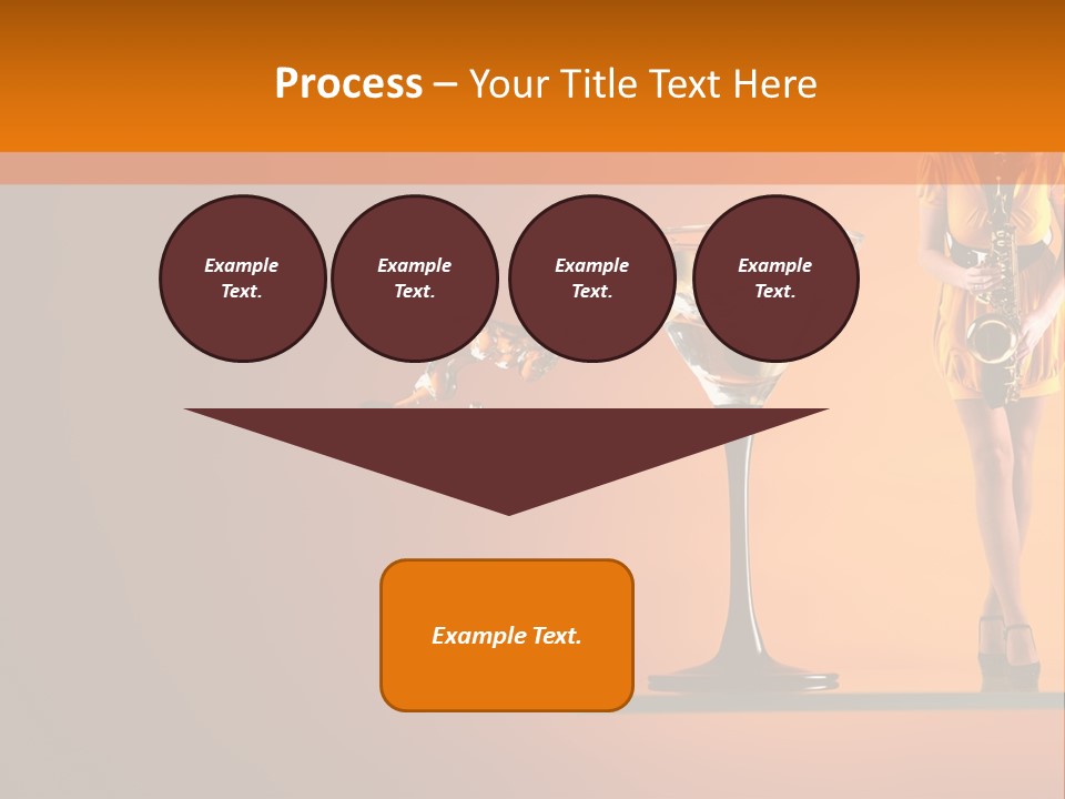 Young Female Transparent PowerPoint Template