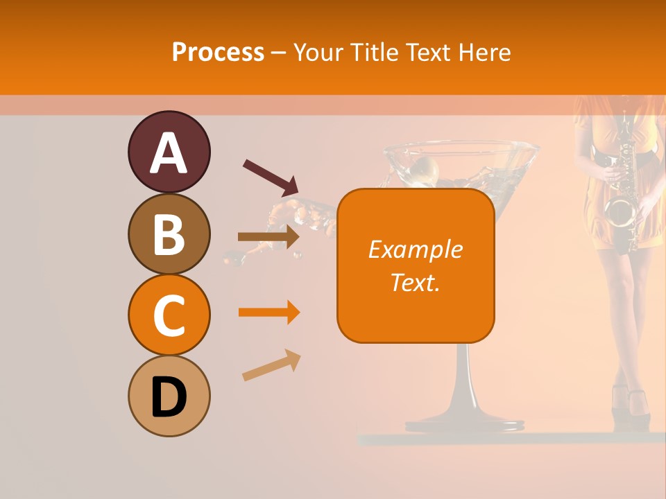 Young Female Transparent PowerPoint Template