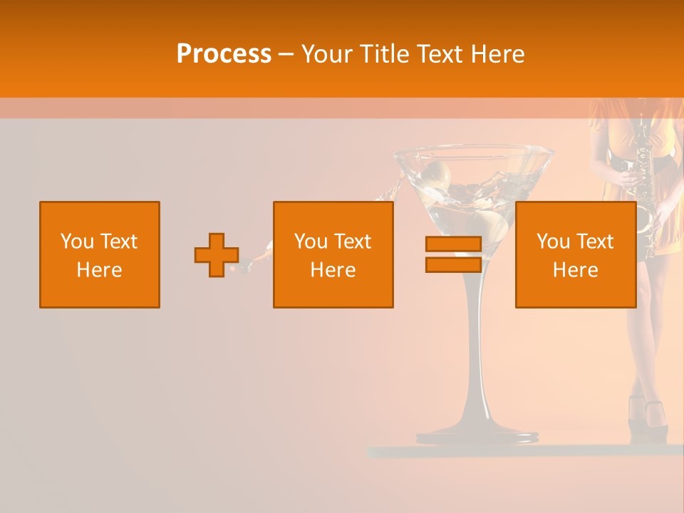 Young Female Transparent PowerPoint Template