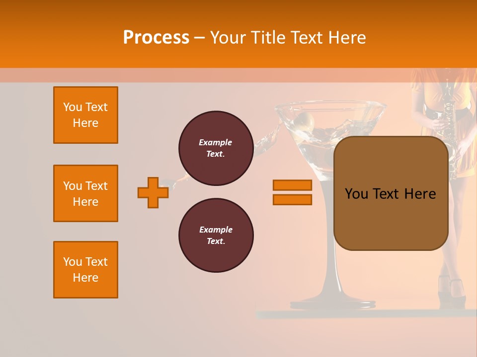 Young Female Transparent PowerPoint Template