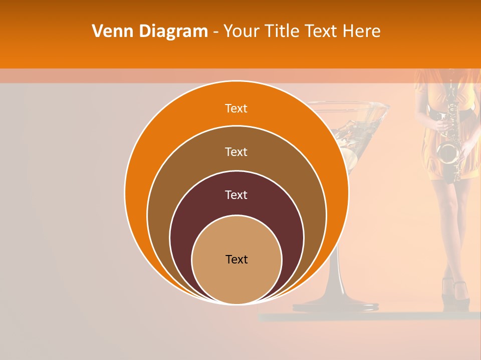 Young Female Transparent PowerPoint Template