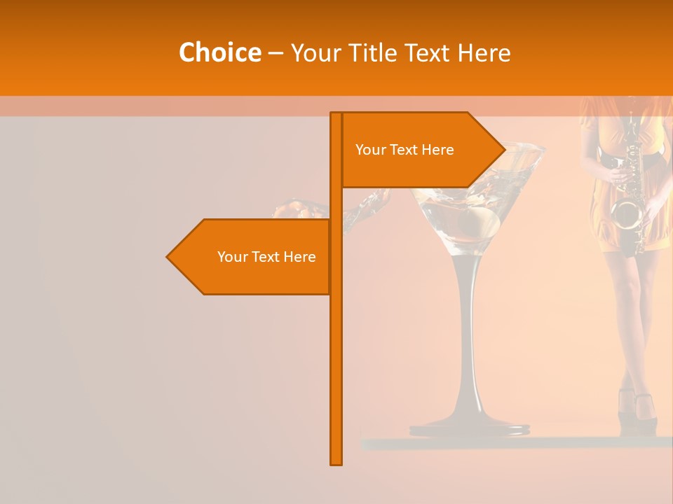 Young Female Transparent PowerPoint Template