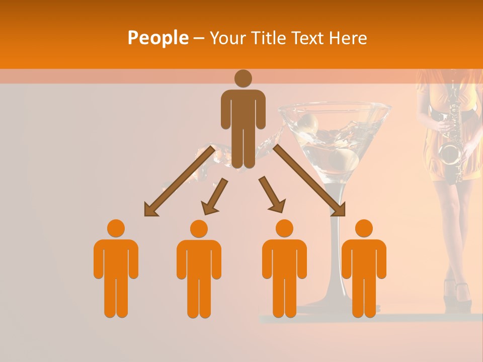 Young Female Transparent PowerPoint Template