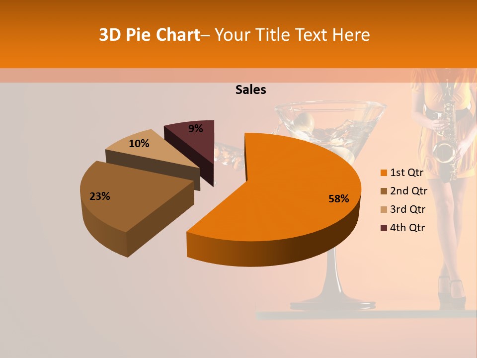 Young Female Transparent PowerPoint Template