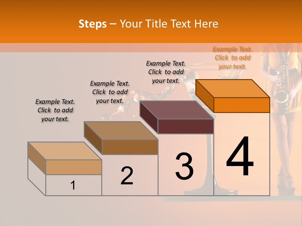 Young Female Transparent PowerPoint Template